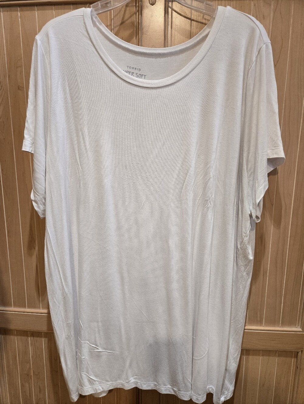Torrid White Super Soft Crew Tee 4X